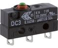Micro Switch, DC, 100mA, 1CO, 2N, Button
