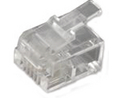 Modular Connector, Plug, RJ12, Straight, Positions - 6, Contacts - 6, Unshielded, Pack of 5 pieces
