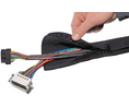 Cable Sleeving 25 ... 50mm Polyester Black, 25 M