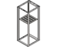 19'' Cabinet, Novastar, Shelf, Steel, 488 x 650mm, Black Grey