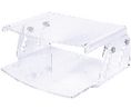 Monitor Stand with Document Holder, Addit, 15kg, Transparent