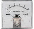 Analoginen paneelimittari DC: -100 ... 100 uA 56x56mm