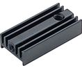 Jäähdytyslevy Musta anodisoitu 31K/W 25x12x6.5mm
