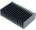 Jäähdytyslevy Musta anodisoitu 0.65K/W 1x160x40mm