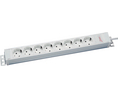 Outlet Strip 8x DE Type F (CEE 7/3) Socket - DE Type F (CEE 7/4) Plug Grey 2m