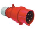 CEE-kontakt, Röd, 5P, Kabelmontering, 2.5mm², 16A, IP44, 415V