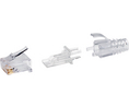 Modulaaripistoke, Urosliitin, RJ45, CAT6, Suora, Asennot - 8, Kontaktien määrä - 8, Suojaamaton