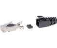 Modulaaripistoke, Urosliitin, RJ45, CAT6, Suora, Asennot - 8, Kontaktien määrä - 8, Suojattu