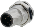 Gerätestecker Serie 713 12pol, M12, Stecker, Gerade, Pole - 12, Gelötet, Panelmontage
