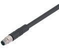 Circular Connector, M5, Plug, Straight, Poles - 3, Crimp, Cable Mount