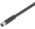 Circular Connector, M5, Socket, Straight, Poles - 3, Crimp, Cable Mount