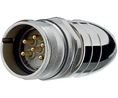 Circular Connector, M23, Plug, Straight, Poles - 19, Solder, Cable Mount