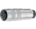 Mini Connector Socket 4 Contacts, 6A, 250V, IP67