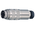 Mini Connector Plug 8 Contacts, 5A, 60V, IP67