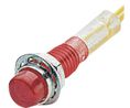 Indicator round Incandescent 12V 40mA Red