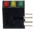 LED pour carte de circuit imprimé V 565nm, R 627nm, J 590nm 2 mm Vert, rouge, jaune
