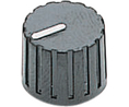 Rotary Knob 12.5mm Black White Indication Line