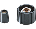 Knob 31mm Black Plastic Without Indication Line Rotary Potentiometer