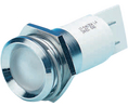 LED kehyksellä V 565nm, P 660nm, K 590nm Vihreä, punainen, keltainen 22.3mm 24V IP67