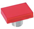 Cap Rectangular Red Transparent Plastic 61 Series Switches