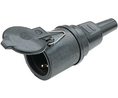 Netcontactdoos 16A DE-socket type F (CEE 7/3) Zwart
