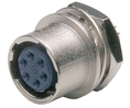 Device Bushing Socket 6 Contacts, 2A, 140VDC, IP67