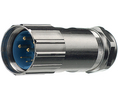 Circular Connector, M23, Socket, Straight, Poles - 8, Crimp, Cable Mount