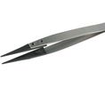 Tweezers Replaceable Tip / ESD Stainless Steel Straight / Sharp / Pointed 128mm