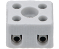 Terminal Strip, White, 41A, 250V, Poles - 1