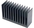 Jäähdytyslevy Musta anodisoitu 0.9K/W 1x111.5x67.5mm