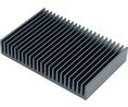 Jäähdytyslevy Musta anodisoitu 1.3K/W 1x150x25mm