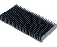 Jäähdytyslevy Musta anodisoitu 1.1K/W 100x200x25mm