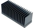 Jäähdytyslevy Musta anodisoitu 0.4K/W 1x216x83mm