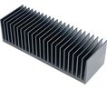 Jäähdytyslevy Musta anodisoitu 0.3K/W 1x300x83mm