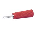 Banana Plug Insulated Unshrouded 2 mm Silver 30A Soldering Red