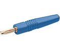 Banana Plug Insulated Unshrouded 2 mm Gold 20A Soldering Blue