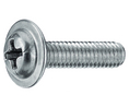 Skruv, fast bricka, Phillips, Maskin / Integrerad bricka, Phillips, PH2, M5, 12mm