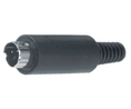 DIN Connector, 1A, 250V, 8 Poles, Plug