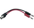 HF Laboratory Cable PVC 1A Nickel-Plated Brass 136.52mm 0.75mm² Black / Red