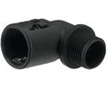 Conduit Fitting M16 Polyamide Right Angle Black