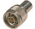 Terminaison RF, Type N, Laiton, Fiche mâle, Droit, 50Ohm