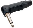 Audio Connector, Plug, Right Angle, Mono, 6.35 mm, Poles - 2