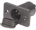 Vehicle installation socket, 21 mm, with flange