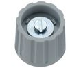 Classic Collet Knob 6mm Grey Plastic Without Indication Line