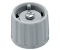 Kiertonuppi 21mm Vaaleanharmaa Muovi Musta ilmaisuviivalla Rotary Switches