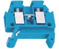 Terminal Block, Screw, 2 Poles, 400V, 17.5A, 1.5mm², Blue, Pack of 5 pieces