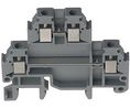Terminal Block, Screw, 4 Poles, 400V, 17.5A, 1.5mm², Grey, Pack of 5 pieces