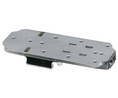 Tragschienenhalter, Zink, Druckguss, Matt/silber, 107 x 52mm