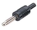 Test Adapter Banana Plug 4 mm - Banana Socket 2 mm 30VAC 60VDC 43mm Black
