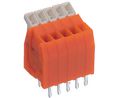 Wire-To-Board Terminal Block, THT, 2.54mm Pitch, Right Angle, Cage Clamp, 6 Poles